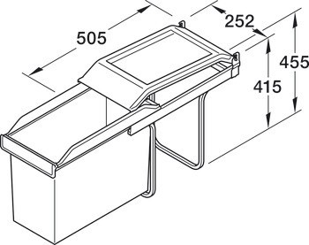 Odpadkové koše, Hailo Single Box