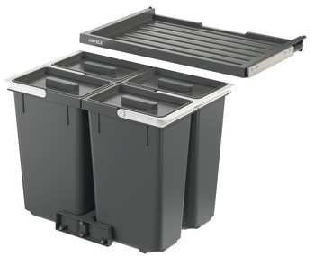 Odpadkové koše, 4 x 10 litrů, Häfele