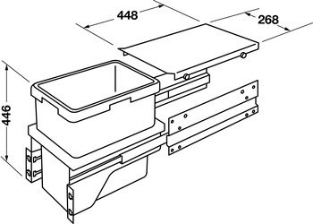 Odpadkové koše, Hailo Euro Cargo-S 3610