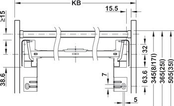 Odpadkové koše, Pro Matrix Box P, 2 x 8 a 2 x 17 litrů