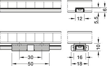 Osvětlovací LED páska s PUR zapouzdřením, LED 1159, 24 V, 2pólové (jednobarevné), 10 W/m, IP67