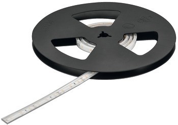 Osvětlovací LED páska v silikonovém pouzdru, Häfele Loox5 LED 2063, 12 V, 8 mm, 2pólové (jednobarevné), do drážky 10 x 4,8 mm, 60 LED/m, 4,8 W/m, IP44
