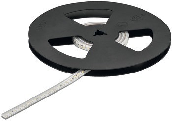 Osvětlovací LED páska v silikonovém pouzdru, Häfele Loox5 LED 3043, 24 V, 8 mm, 2pólové (jednobarevné), do drážky 10 x 4,8 mm, 120 LED/m, 4,8 W/m, IP44