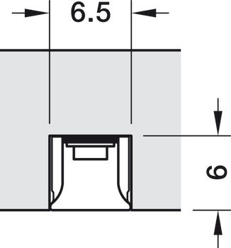 Osvětlovací LED páska v silikonovém pouzdru, Häfele Loox5 LED 3085, 24 V, 6,5 x 6 mm, 2pólové (tunable white 2vodičová technologie), 2 x 320 LED/m, 9,6 W/m, IP44