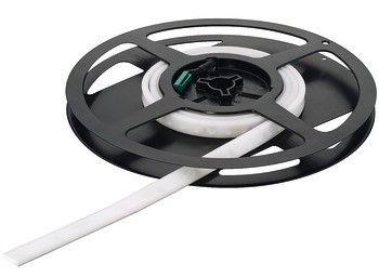 Osvětlovací LED páska v silikonovém pouzdru, Häfele Loox5 LED 3099, 24 V, 2pólové (jednobarevné), boční paprsek, do drážky 4 x 10 mm, 120 LED/m, 9,6 W/m, IP44