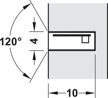 Osvětlovací LED páska v silikonovém pouzdru, Häfele Loox5 LED 3199, 24 V, 2pólové (tunable white 2vodičová technologie), boční vyzařování světla, do drážky 4 x 10 mm, 2 x 120 LED/m, 9,6 W/m, IP44