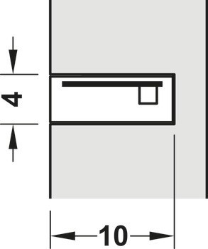 Osvětlovací LED páska v silikonovém pouzdru, Häfele Loox5 LED 3199, 24 V, 2pólové (tunable white 2vodičová technologie), boční vyzařování světla, do drážky 4 x 10 mm, 2 x 120 LED/m, 9,6 W/m, IP44