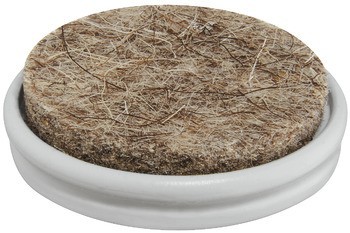 Otočný kluzák vyrobený z plastu / filcu, a, kulatá