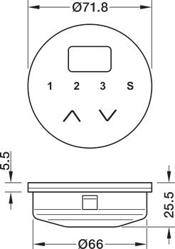 Ovládací zařízení, Pro montáž do roviny