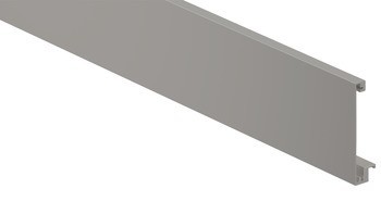 Panel pro vnitřní zásuvku a vnitřní výsuv, Blum Merivobox, systémové výšky M, K a E s příčným relingem vpředu