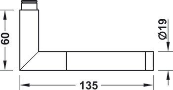 Pár dveřních klik, Startec LDH 2171 dvoubarevné