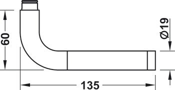 Pár dveřních klik, Startec LDH 2172 dvoubarevné