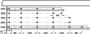 Paralelní vedení, Pro zásuvky a výsuvy Blum Tandembox intivo/antaro/plus