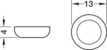 Plastový kluzák, h, kulatá