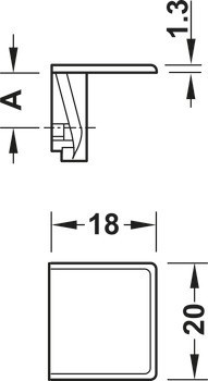 Podpěra, pro šrouby