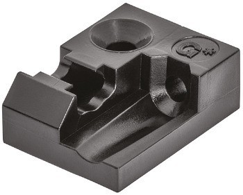 Podpěra, pro synchronizační tyč, pro systém zásuvkových výsuvů s bočnicí Grass Nova Pro Scala nebo Häfele Matrix Box P Plus