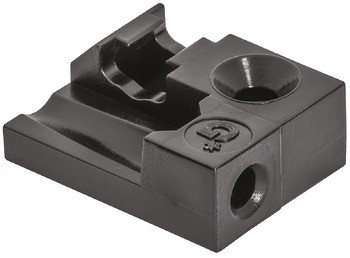 Podpěra, pro synchronizační tyč, pro systém zásuvkových výsuvů s bočnicí Grass Nova Pro Scala nebo Häfele Matrix Box P Plus