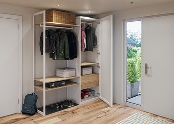 Podpěra šatní tyče, Häfele Versatile pro šatní tyč