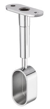 Podpěra šatní tyče, výškově nastavitelná, pro oválnou šatní tyč 30 x 15 mm