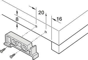 Podpěrka police, Blum