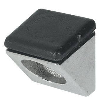 Podpěrka police, Häfele Ixconnect SH-M-5040, k přišroubování k bočnímu panelu, zinková slitina s plastovým držákem