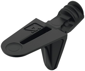 Podpěrka police, Häfele Ixconnect SH-W-5075/5016, k nasunutí do otvoru Ø 5 mm, zinková slitina