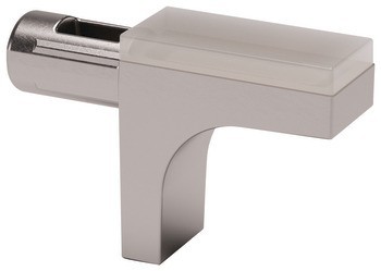 Podpěrka police, k nasunutí do vrtaného otvoru ⌀ 5 mm, zinková slitina s plastovým držákem