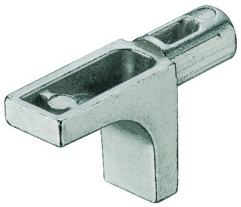 Podpěrka police, k nasunutí do vrtaného otvoru ⌀ 5 mm, zinková slitina