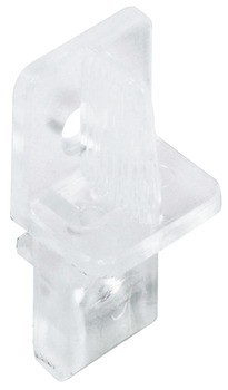 Podpěrka police, Plast, pro montáž do drážky polic, speciální