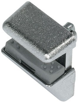 Podpěrka police, Häfele Ixconnect SH-G-5035, k nasunutí do otvoru Ø 5 mm, zinková slitina s plastovým držákem