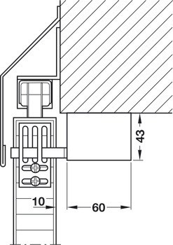 Pohon pro posuvné dveře, Pro celkovou hmotnost dveří do 80 kg