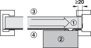 Pohon pro posuvné dveře, Pro celkovou hmotnost dveří do 80 kg