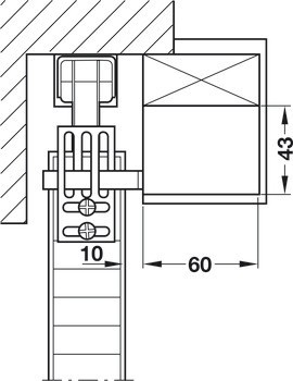 Pohon pro posuvné dveře, Pro celkovou hmotnost dveří do 80 kg