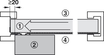 Pohon pro posuvné dveře, Pro celkovou hmotnost dveří do 80 kg