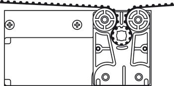 Pohon pro posuvné dveře, Pro celkovou hmotnost dveří do 80 kg