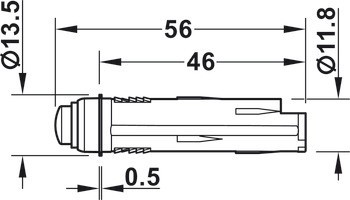 Pohybový spínač, Häfele Loox, modulární design, pro pojistný klip