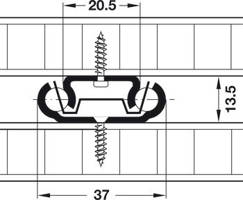 Policový a zásuvkový výsuv, kuličkový výsuv, částečný výsuv, nosnost do 60 kg