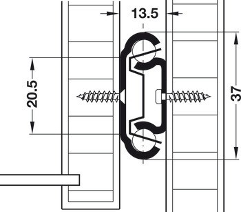 Policový a zásuvkový výsuv, kuličkový výsuv, částečný výsuv, nosnost do 60 kg