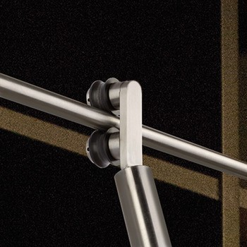 Posuvný žebřík, s příčkami, nerez, Service+