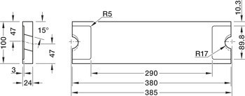 Posuvný žebřík, s dřevěnými stupni, držáky stupňů z nerezu, Service+