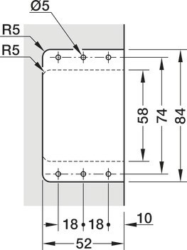 Pouzdro závěsu, částečně integrované