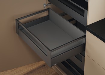 Příčný reling, Blum Ambia Line, pro Blum Merivobox, pro systémovou výšku E s příčným relingem vpředu