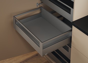 Příčný reling, Blum Ambia Line, pro Blum Merivobox, pro systémovou výšku E s příčným relingem vpředu