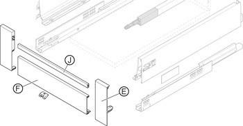 Příčný reling pro vnitřní výsuv, Blum Tandembox antaro a systém vnitřní organizace Blum Orga-Line