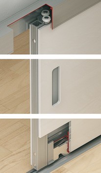 Příplatek, Häfele Slido Silent Aluflex 80 povrchová úprava