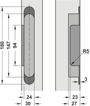 Příruba, pro blokové zárubně, pro objektové dveře, Startec