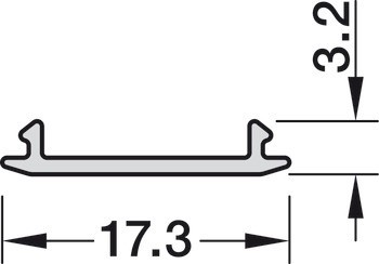 pro profil 5102 nebo 5103 nebo profil sloupku Häfele Versatile
