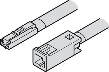 Prodlužovací kabel, pro Häfele Loox5, 12 V, 2pólový (jednobarevná nebo tunable white 2vodičová technologie)
