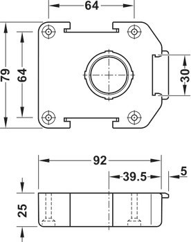 Profesionální startovací sada systému pro rektifikaci soklu, Häfele AXILO® 78