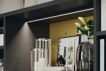 Profil pro spodní montáž, Häfele Loox5 profil 2102 pro osvětlovací LED pásky 8 mm